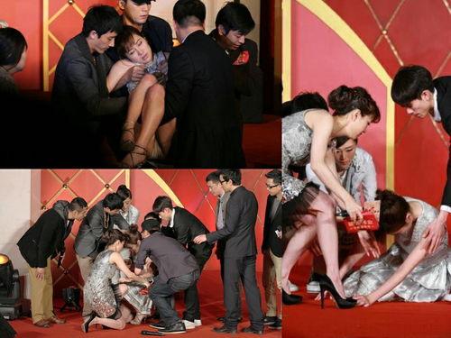 明星现场晕倒